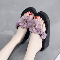 Luiyenes Fashion Women Dame Bohemian Sandals Papuče Ljetno cvijeće cipele na plaži