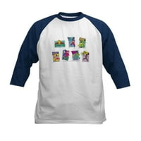 Cafepress - Power Rangers Group Shots Kids Baseball majica - Dječji pamučni bejzbol dres, majica za