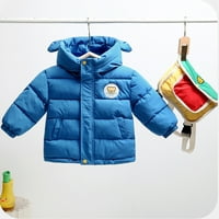 SNGXGN Baby Boys Girls Jesen zimska jakna s dugim rukavima za dječake Dječji dječaci Dječji dječaci zimski kaput puffer jakna, plava, veličina 90