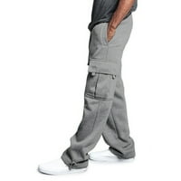Muške pantalone bavi se čišćenjem muškim potezom za vuču elastične struine čvrste džepne pantalone u