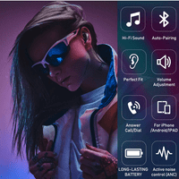 Urban Street Buds Live True Bluetooth bežični uši za Samsung Galaxy J s mikrofonom crni