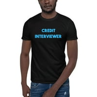Plavi kreditni anketar majica kratkih rukava majica s nedefiniranim poklonima