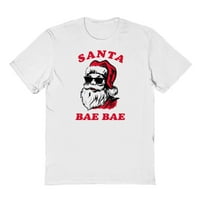 Božićni odmor Santa Bae Bae Graphic White Muška pamučna majica