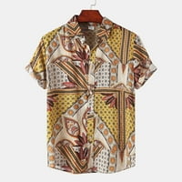 Havajski košulje Jsaierl Muns Ljetna tropska majica uzorka Casual majica kratkih rukava niz velike i