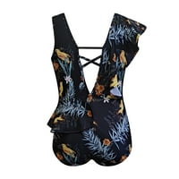 Ponude Ženski tankini kupaći kostimi za kupaće kostime Havajska tropska print za plažu od plaže za plažu