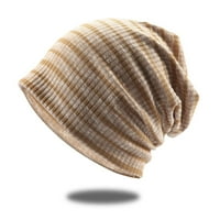 Satenski bejzbol kafaze za velike glave žene muške i ženske tople šešire lagani utočani puni boja pleteni šešir za jesen i zimsku fokusu