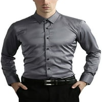 Haite muns pune boje prozračne tuničke košulje casual rever vrat košulje rade dugi rukav dolje bluza