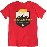 Colorado Sports Fan Buffalo crna i zlatna modna novinska majica
