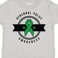 Inktastična svijest cerebralne paralize sa zelenim vrpcom i banner poklon majicom mališana majica ili