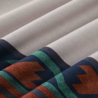 Honeeladyy ušteda ženska bluza za zapadni etničko stil Vintage Aztec Geometrijska grafička majica dugih rukava Ležerne prilike pulover na vrhu