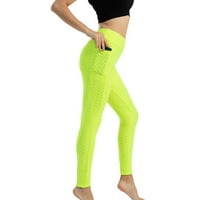 Wavsuf joga hlače za žene plus veličine čvrstog klirensa zelene hlače veličine s