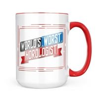 Neonblond Funny svjetski najgori horologiš poklon za ljubitelje čaja za kavu