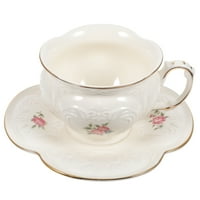 Podesite ukrasni kuharski komplet za kafu čaj čaj za piće čaša sa tanjurom