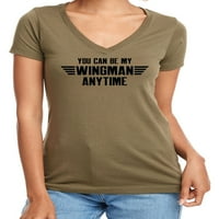 Možete biti moj windman kad god ženi majica V-izrez