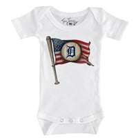 Dojenčad sitni otvor bijeli Detroit Tigrs bejzbol zastava bodi