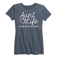 Instant poruka - tetka život - grafička majica kratkih rukava kratkih rukava