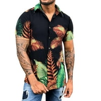 Havajski majice za muškarce modna proljetna ljetna top košulja casual plaže tiskani top patchwork kratkih