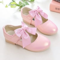 Dječje cipele Bijele kožne cipele Bowknot Girls Princess Cipele Jedne cipele Performanse cipele Glitter