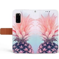 Torbica za džepni novčanik za Samsung Galaxy S FE 5G s EDC mollom torbom i touch alatom - ananas