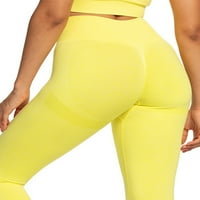 Čvrsti visoko struk yoga hlače fitness jogging dukseri hlače pune dužine casual sportske odjeće za žene