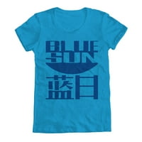 Teez Blue Sun Originalno umetničko delo nadahnuto Firefly Women-ovom majicom TURQUOISEM Sredstvo