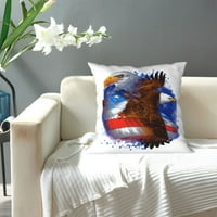 Dva orlova Američka zastava bacaju jastučnice Kućni dekor Ugodne obloge za jastuke za krevet na kauč