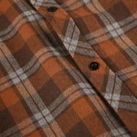 Zunfeo Flannel majica za muškarce - plaćene casual revers casual košulja jakna labava dugmeta za dugi