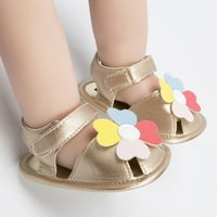 DMQupv Kids Tuš cipele Cipele Prvi šetači cipele Summer Toddler Flower ravne sandale TODDLER Girl Jelies Sandal Gold 4