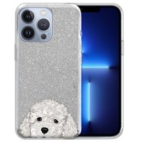 Clear Silver Glitter Case, blinc Bling TPU poklopac za Apple iPhone Pro 6.1 , životinjski crni tan njemački ovčar