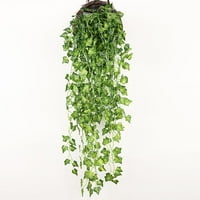 Umjetno viseći biljni zelenilo sočno postrojenje Ivy vinova list vijenac lažni fau zeleni dekor