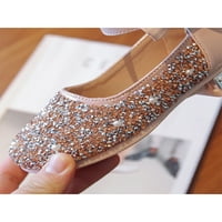 Daeful Kids Princess Comfort Flats Angle kaiševe Haljina cipele Ples moda Lagana karata Mary Jane Sandals
