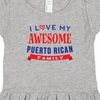 Inktastic Portoriko Ljubav Moj Portorikanska porodična dizalica Girl Haljina Toddler