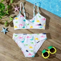 ESHO Little Girls Ljetni kupaći kostimi, Big Girl cvjetni biciklis kupaći kostimi kupaći kostimi,, 6-