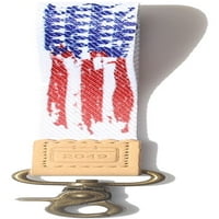 Lanac ključa za fob ključeva, ručni zglob, remen za zglob za ključeve, ručni ručni ručni remen, američka zastava Patriotske zvijezde i pruge