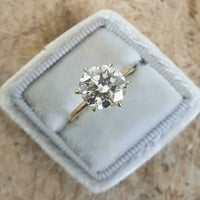 2. CTS certificirani d bezbojni moissine, 18k bijeli pozlaćeni prsten za uključivanje pronglaire, prsten za vjenčani prsten, oblog, obećaj prsten