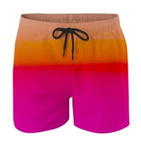 CLLIOS MENS plaže kratke hlače Ležerne prilike modne gradijentne gaćice sa džepovima Hlače na plaži