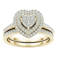 Potpuni dijamantski prsten za ljubav u obliku modnog šupljeg rezbavog dijamantnog prstena