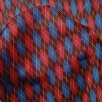 Onuone svilena tabby maroon tkanina Argyle Provjerite tkaninu za šivanje tiskane ploče od dvorišta širom