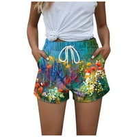 Hlače za ženska modna plaža Tie-boje ispisane labave svjetlosne dukseve sportske kratke hlače na klirensu