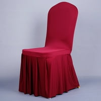 Fancy Stretchy Universal Lako ugrađene prekrivač stolice za ručavanje s klizačima sa suknjom