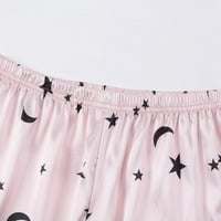 Baozhu djevojke Djeca satena pidžama, meka lagana svilena gumba dolje s dugim hlačama za spavanje