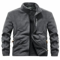 Capreze muns fleece jakna Zip up odjeća s dugim rukavima Sherpa jakne Ležerne polarne kapute Solid Color