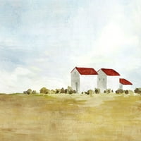 Red Farm House II Poster Print ISABELLE Z