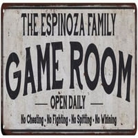 Espinoza Obiteljska igra Soba Zemlja Metalni znak 106180042871