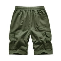 CACOMMARK PI muške kratke hlače čista boja na otvorenom Pocket plaža Radna pantalona za teretna kratke hlače Pant Army Green 6
