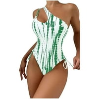 Ženski kupaći kostimi s kratkim hlačama, axxd dame Tied-obojen tisak čvrsto učvršćujući elastični izdubljeni