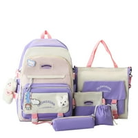 Set Girls Studentske školske torbe Personalizirani kawaii ruksak majke djece poklon