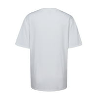 Dyegold grafičke majice za žene Trendi slatko srce Print kratkih rukava ljetne košulje casual labave