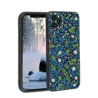 Floral-S-Hard-Shell-Cute-Lijepa futrola za telefon za iPhone Pro za žene Muška Pokloni, Mekani silikonski