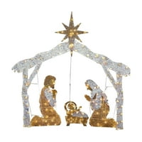 Početna Na otvorenom Obiteljski luk ukras, Božićno ukrasno žito svjetlo za dvorištu travnjak